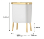 Odor-Sealing Push-Top Pet-Proof Trash Can (15L)