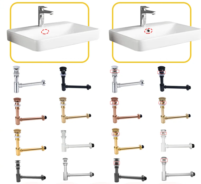 Odor-Sealing Solid Brass Pop-Up Sink Drain (Universal Fit)
