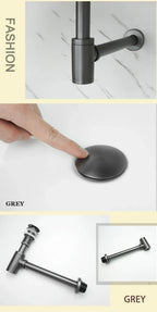 Odor-Sealing Solid Brass Pop-Up Sink Drain (Universal Fit)