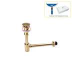 Odor-Sealing Solid Brass Pop-Up Sink Drain (Universal Fit)