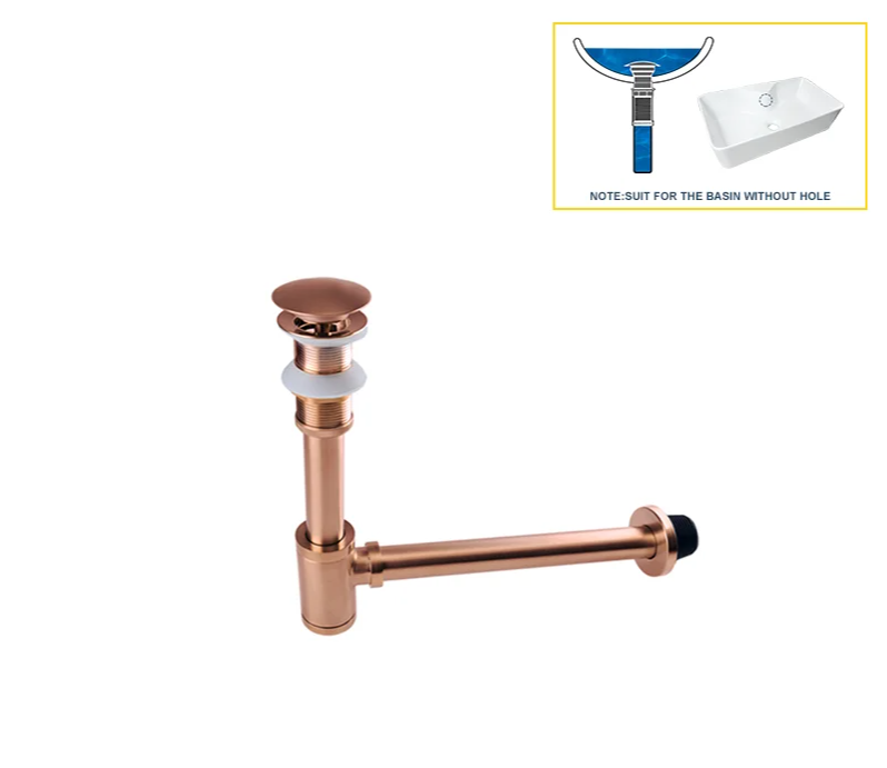Odor-Sealing Solid Brass Pop-Up Sink Drain (Universal Fit)