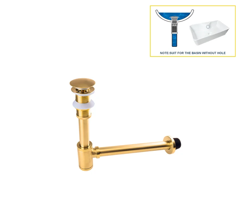 Odor-Sealing Solid Brass Pop-Up Sink Drain (Universal Fit)