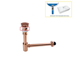 Odor-Sealing Solid Brass Pop-Up Sink Drain (Universal Fit)
