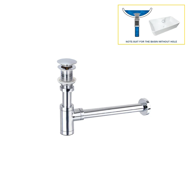 Odor-Sealing Solid Brass Pop-Up Sink Drain (Universal Fit)