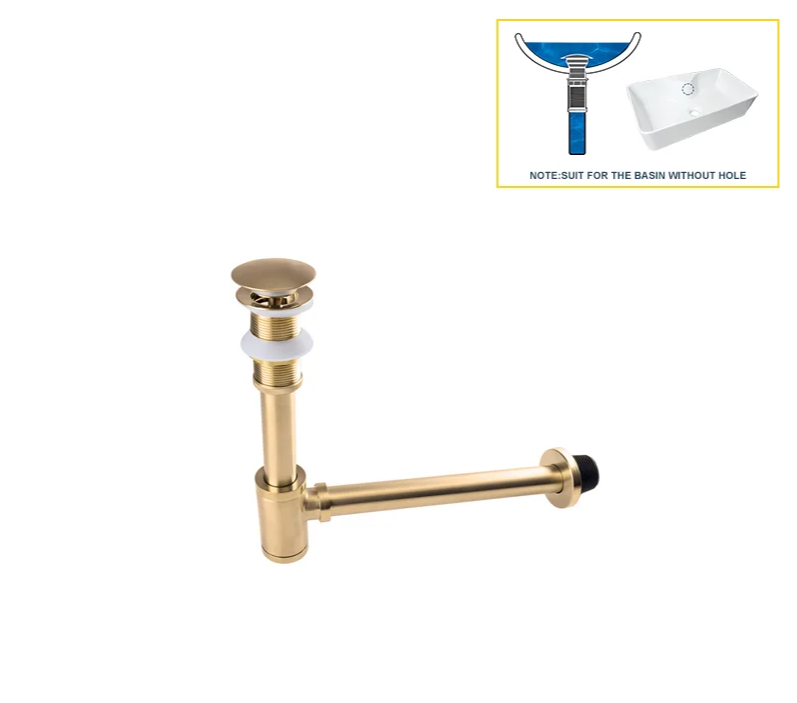 Odor-Sealing Solid Brass Pop-Up Sink Drain (Universal Fit)