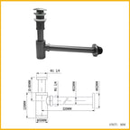 Odor-Sealing Solid Brass Pop-Up Sink Drain (Universal Fit)