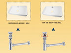 Odor-Sealing Solid Brass Pop-Up Sink Drain (Universal Fit)