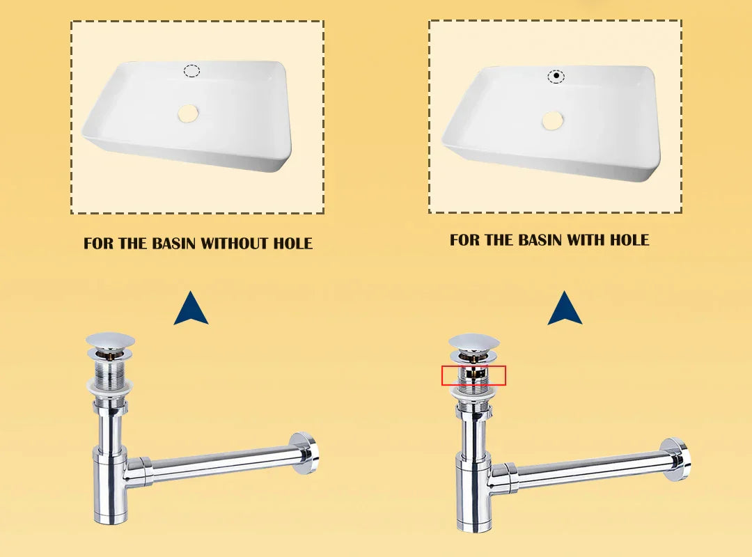 Odor-Sealing Solid Brass Pop-Up Sink Drain (Universal Fit)
