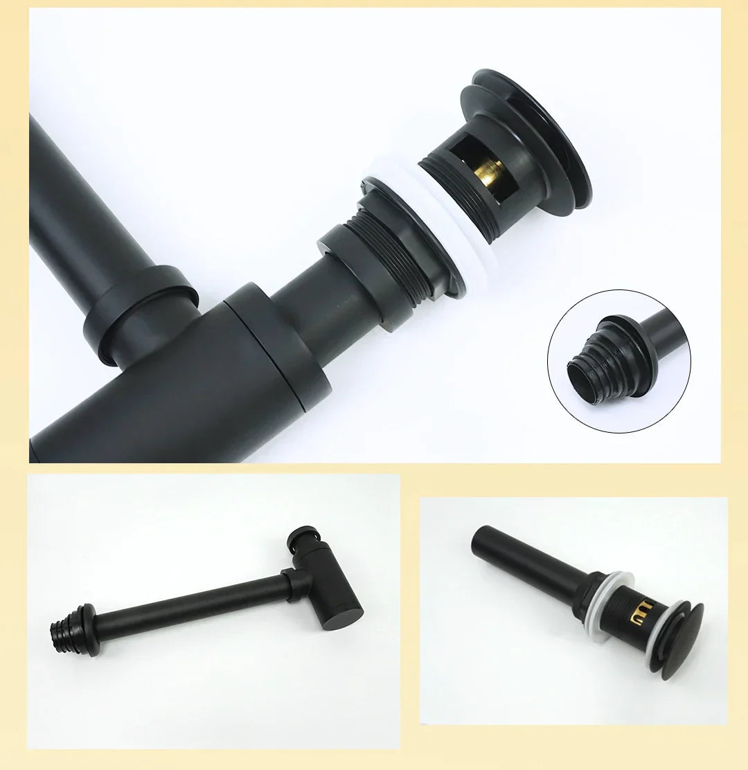 Odor-Sealing Solid Brass Pop-Up Sink Drain (Universal Fit)