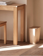 Odor-Sealing Wooden Press-Top Trash Bin