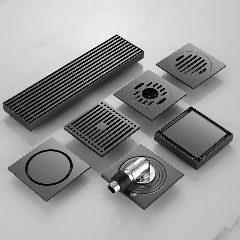 Odor-Trap Brushed 304 Stainless Steel Square Floor Drain