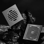 Odor-Trap Brushed 304 Stainless Steel Square Floor Drain