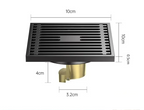 Odor-Trap Brushed 304 Stainless Steel Square Floor Drain