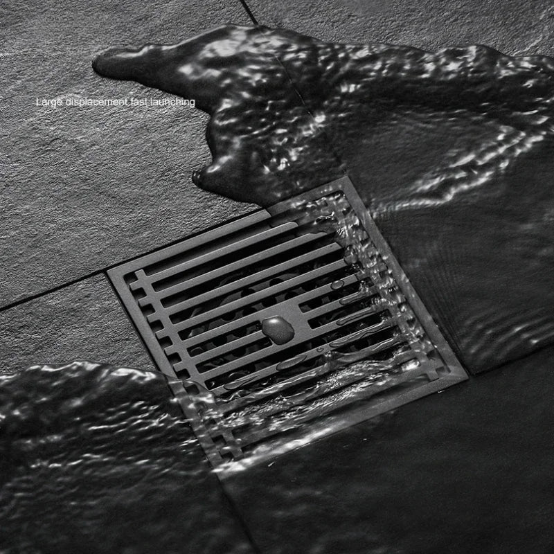 Odor-Trap Brushed 304 Stainless Steel Square Floor Drain