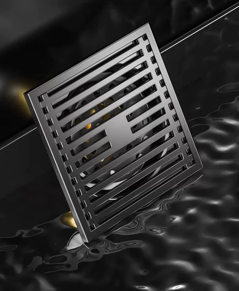 Odor-Trap Brushed 304 Stainless Steel Square Floor Drain