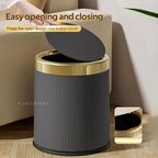 One-Touch Push-Button Trash Can (Removable Inner Bucket)