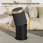 One-Touch Push-Button Trash Can (Removable Inner Bucket)