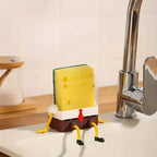 Open-Drain Wall-Mounted Sink Organizer (Sponge & Brush Holder)