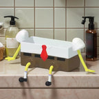 Open-Drain Wall-Mounted Sink Organizer (Sponge & Brush Holder)