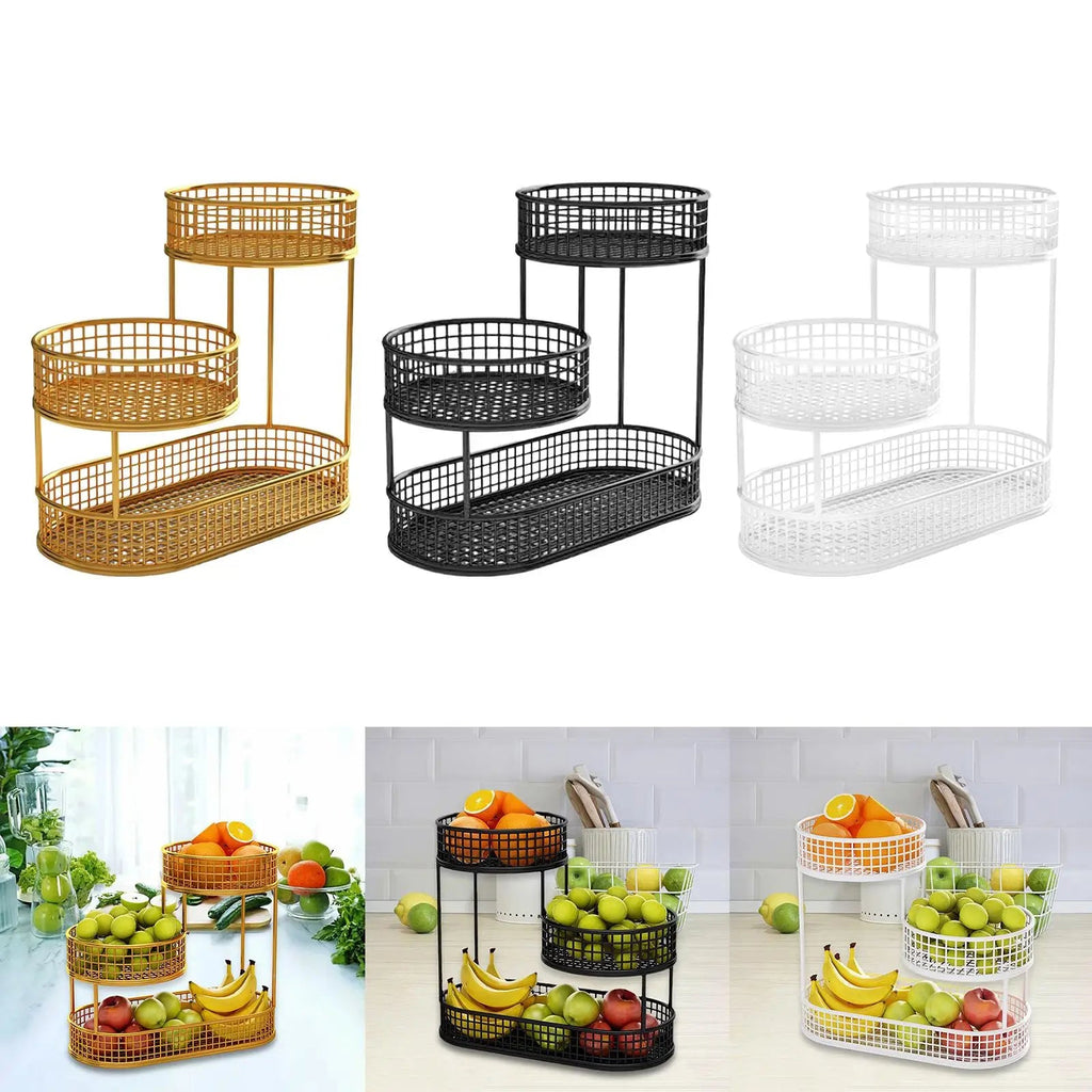 Open Wire Metal Fruit & Vegetable Basket
