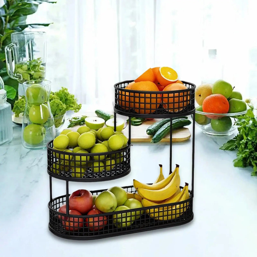 Open Wire Metal Fruit & Vegetable Basket