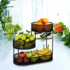 Open Wire Metal Fruit & Vegetable Basket