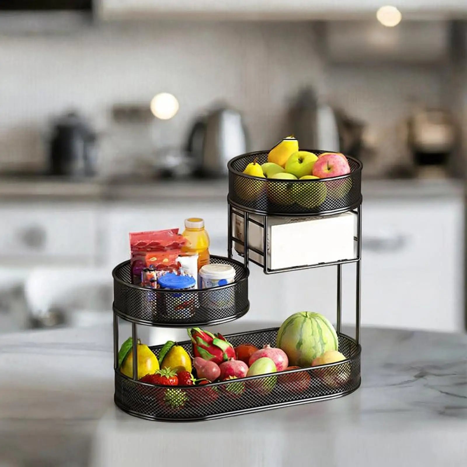 Open Wire Metal Fruit & Vegetable Basket