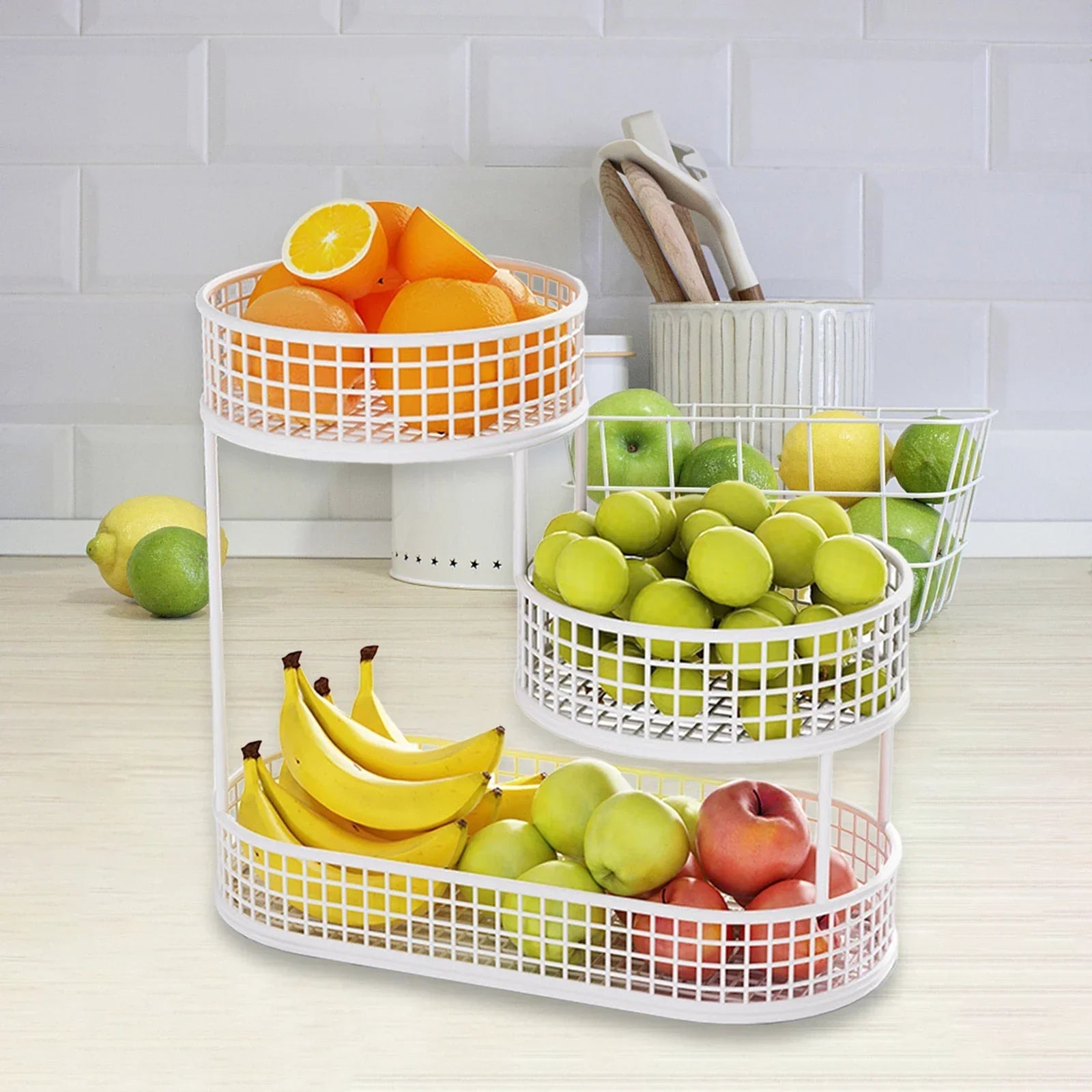 Open Wire Metal Fruit & Vegetable Basket