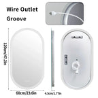 Oval Anti-Fog Touch Dimmable LED Bathroom Mirror
