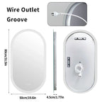 Oval Anti-Fog Touch Dimmable LED Bathroom Mirror
