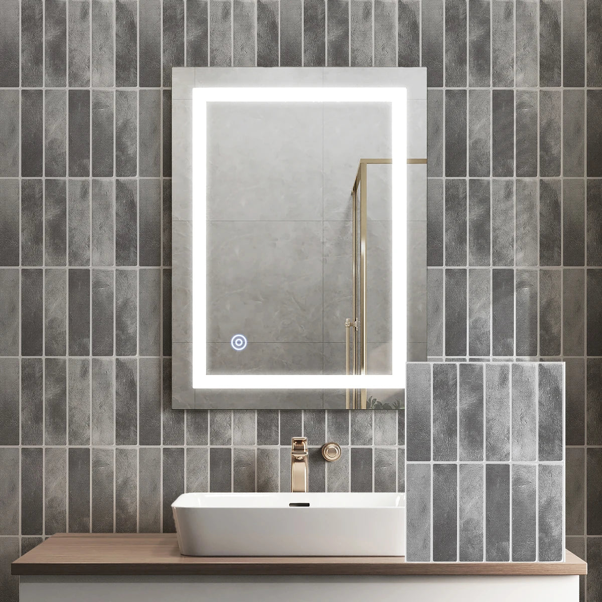 Peel-And-Stick Heat-Resistant & Waterproof Wall Tiles