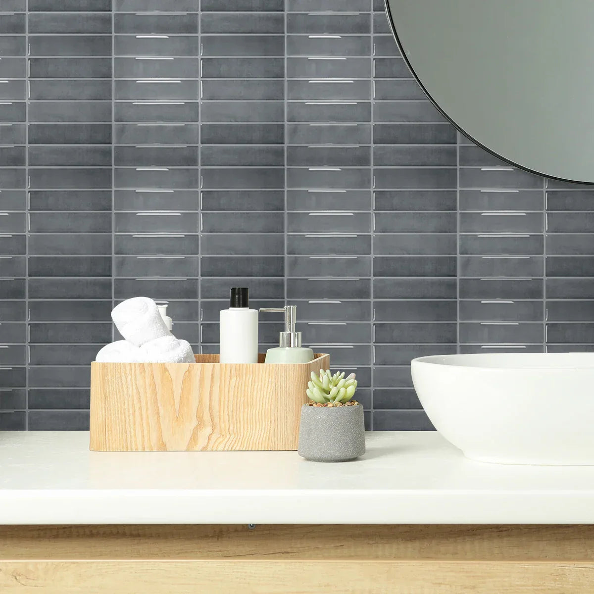 Peel-And-Stick Heat-Resistant & Waterproof Wall Tiles
