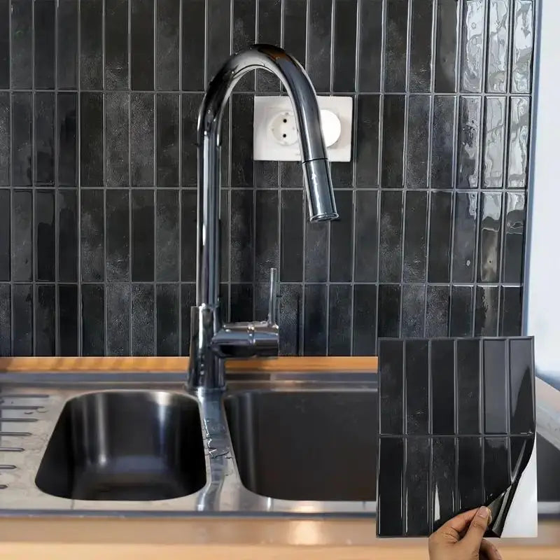Peel-And-Stick Heat-Resistant & Waterproof Wall Tiles