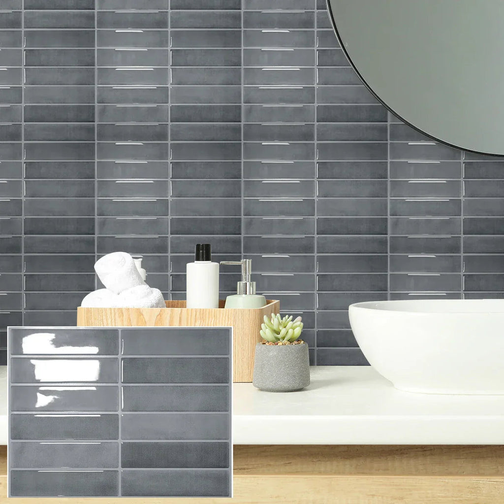 Peel-And-Stick Heat-Resistant & Waterproof Wall Tiles