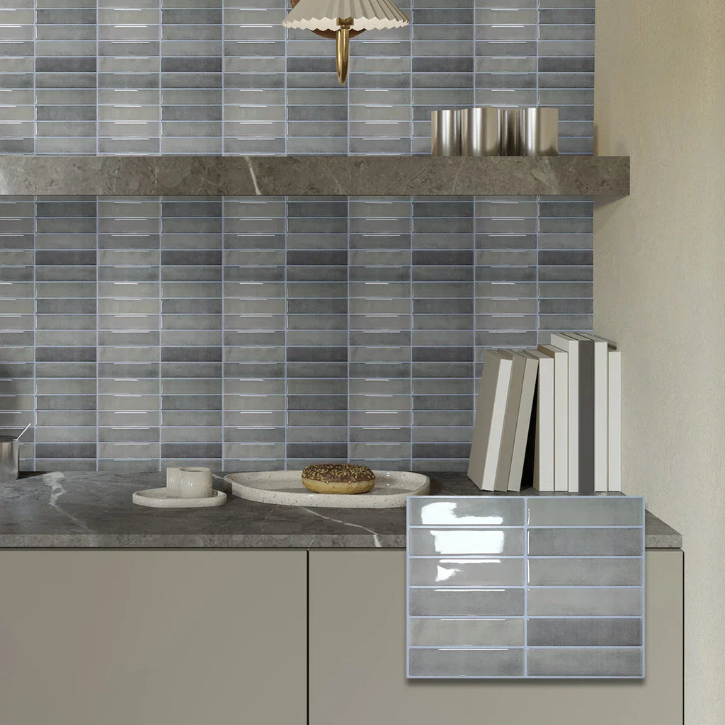 Peel-And-Stick Heat-Resistant & Waterproof Wall Tiles