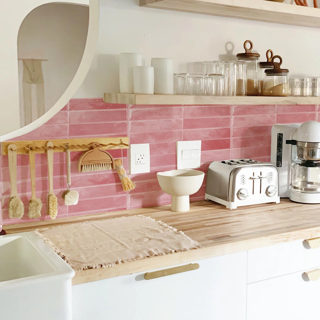 Peel-And-Stick Heat-Resistant & Waterproof Wall Tiles