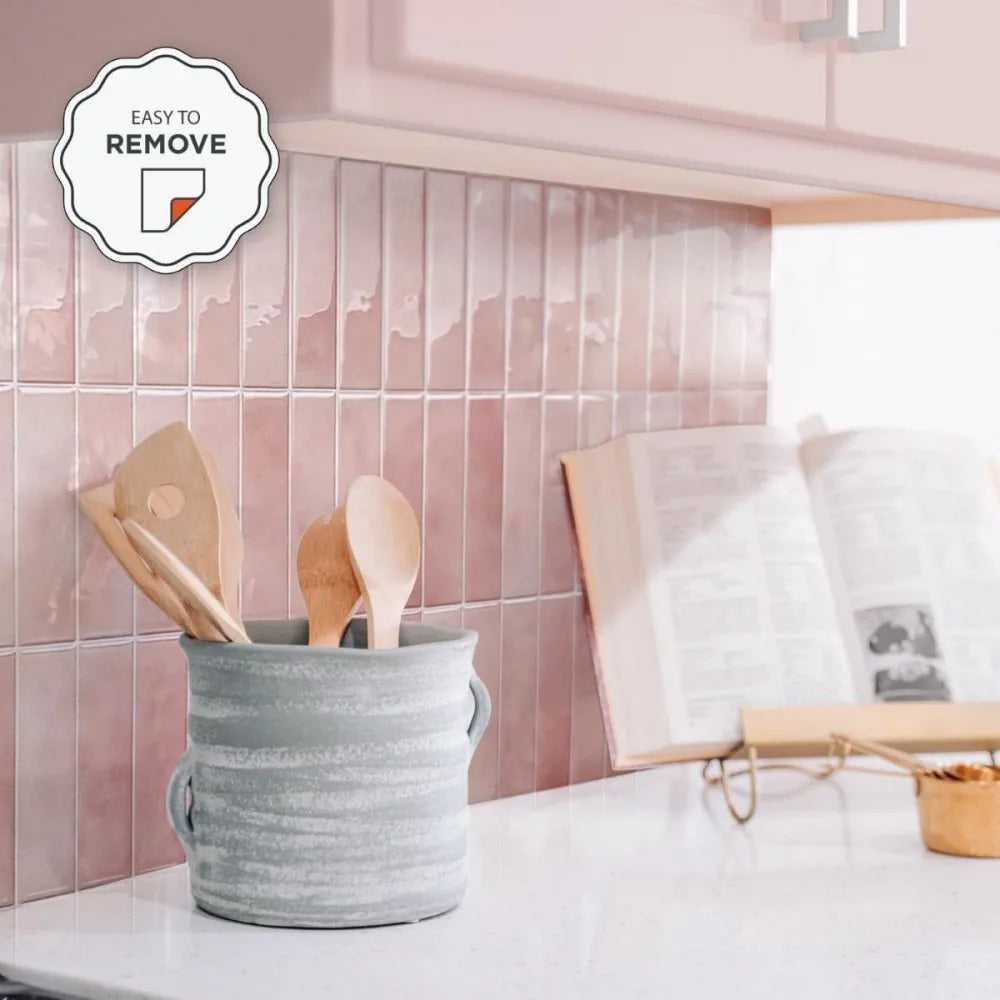 Peel-And-Stick Heat-Resistant & Waterproof Wall Tiles
