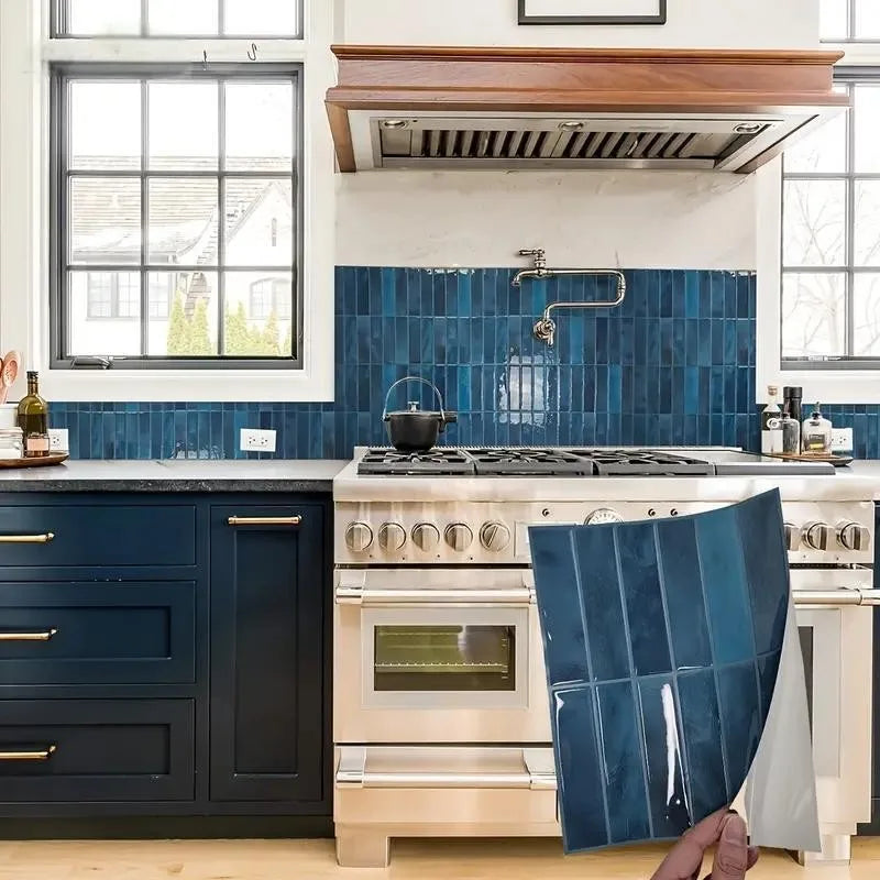 Peel-And-Stick Heat-Resistant & Waterproof Wall Tiles
