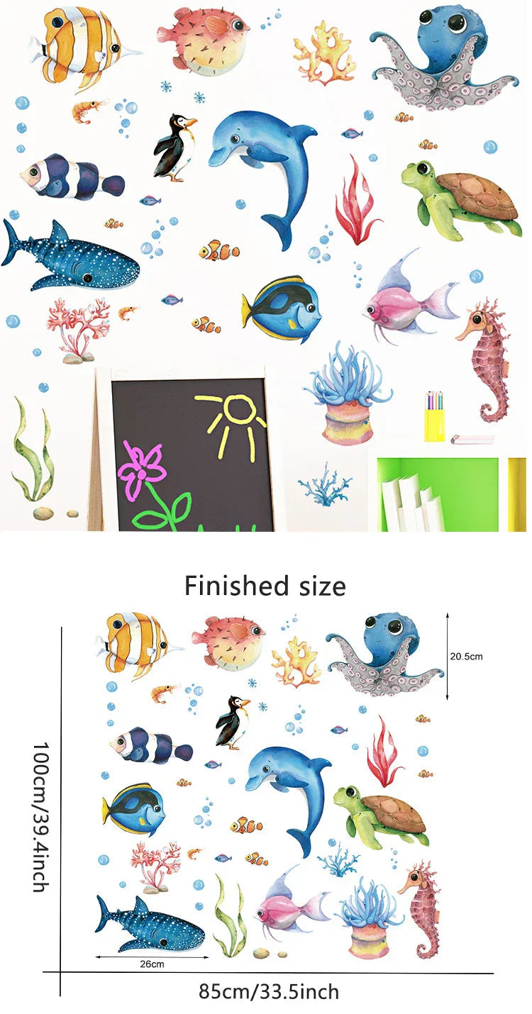 Peel-And-Stick Repositionable & Removable Kids Wall Stickers