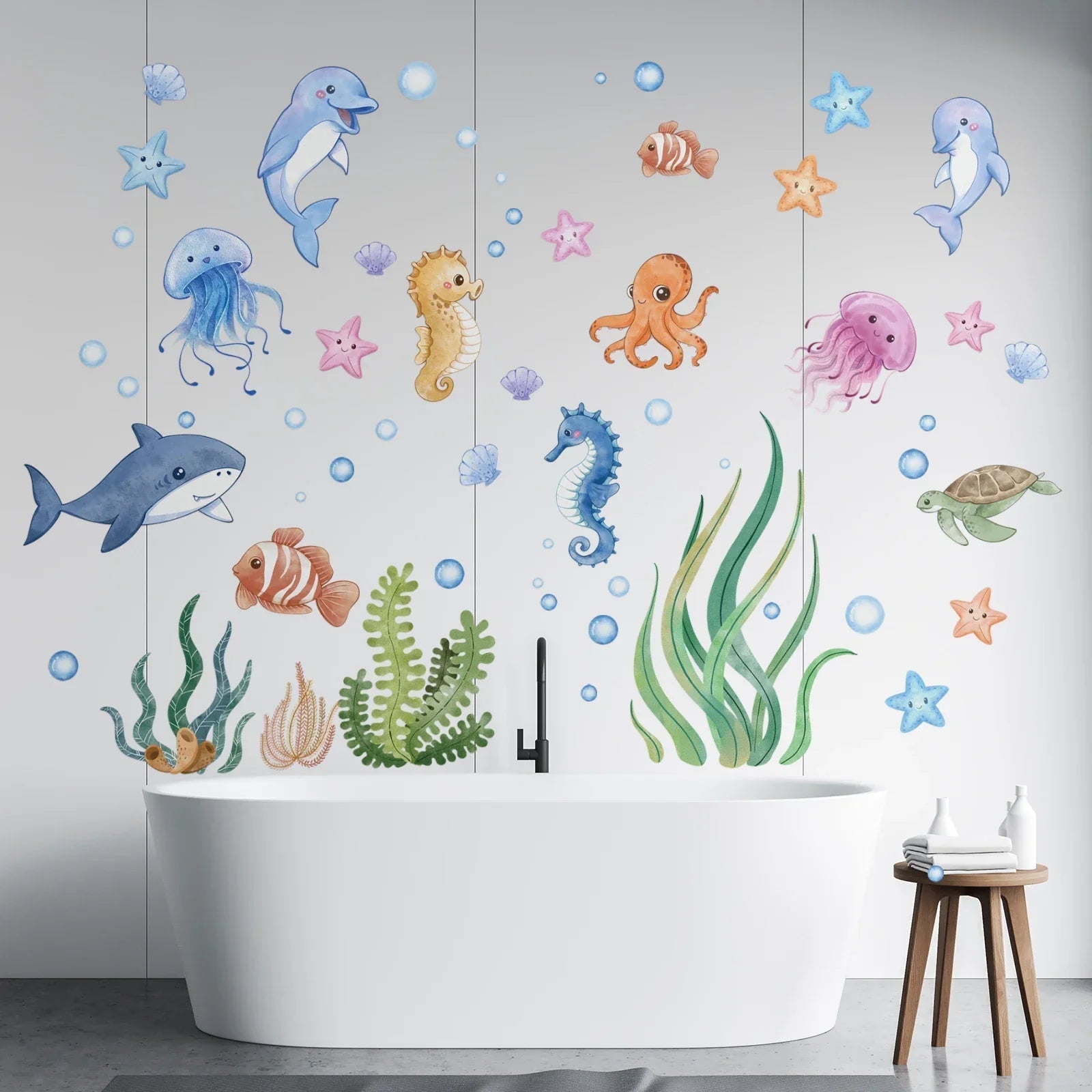 Peel-And-Stick Repositionable & Removable Kids Wall Stickers