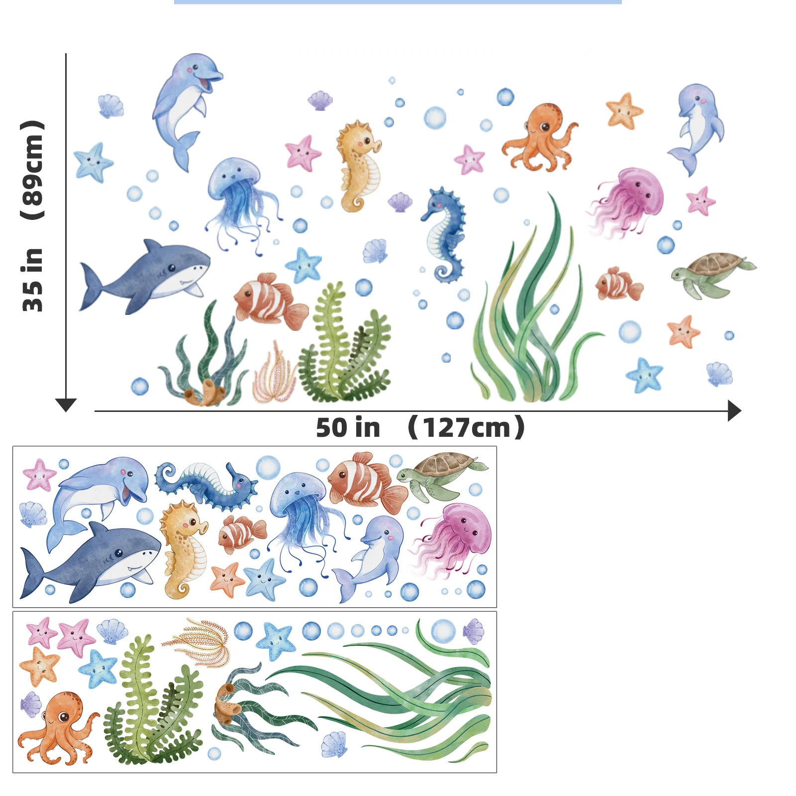 Peel-And-Stick Repositionable & Removable Kids Wall Stickers
