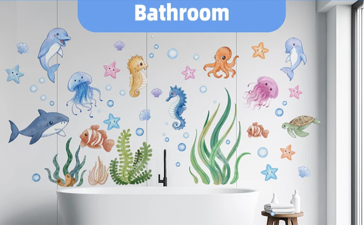 Peel-And-Stick Repositionable & Removable Kids Wall Stickers