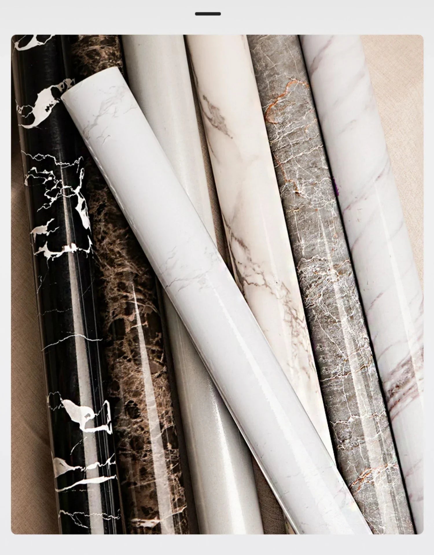 Peel-And-Stick Waterproof Oil-Resistant Marble Film
