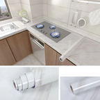 Peel-And-Stick Waterproof Oil-Resistant Marble Film