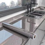 Peel-And-Stick Waterproof Oil-Resistant Marble Film