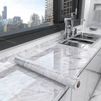 Peel-And-Stick Waterproof Oil-Resistant Marble Film