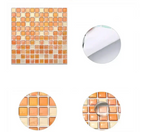 Peel & Stick Glass-Look 3D Tile Stickers (Set of 5 or 10)