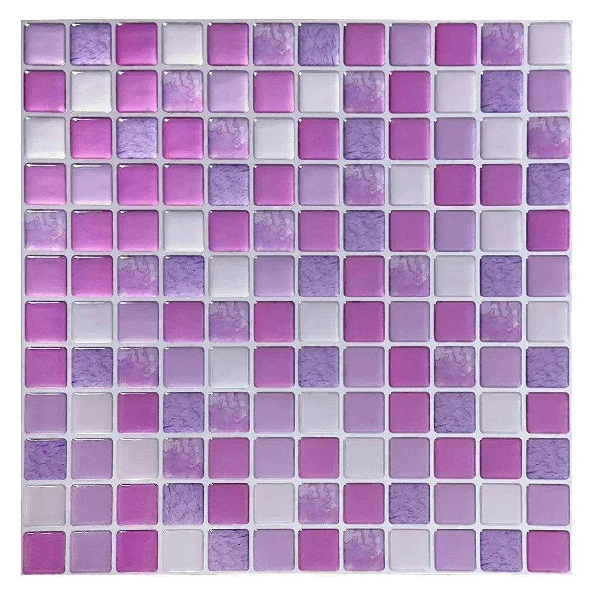 Peel & Stick Glass-Look 3D Tile Stickers (Set of 5 or 10)