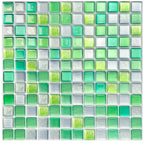 Peel & Stick Glass-Look 3D Tile Stickers (Set of 5 or 10)