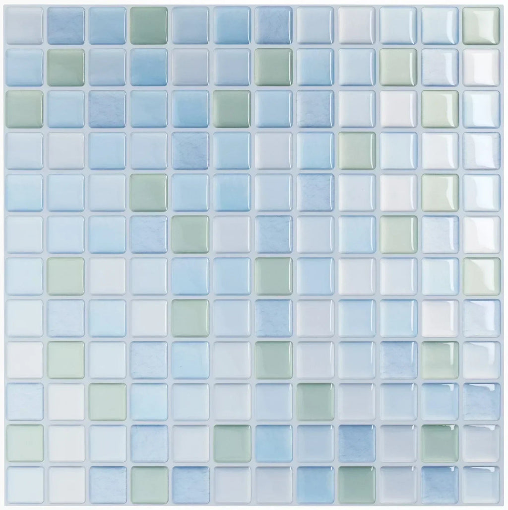 Peel & Stick Glass-Look 3D Tile Stickers (Set of 5 or 10)